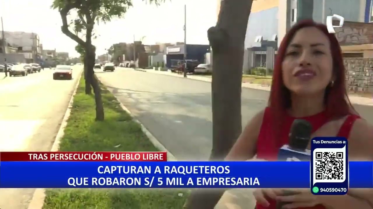 Pueblo Libre: caen delincuentes que encañonaron a empresaria para robarle más de 5 mil soles