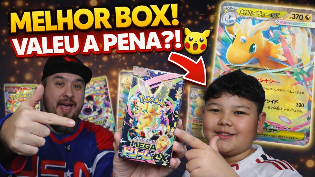Caixa Mega Dream Pokemon aberta - Você não vai acreditar!