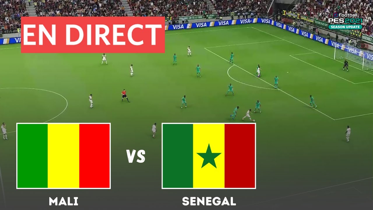 En direct – Sénégal vs Mali | Coupe d’Afrique Nations 2025 – Simulation de match | Gameplay PES 21