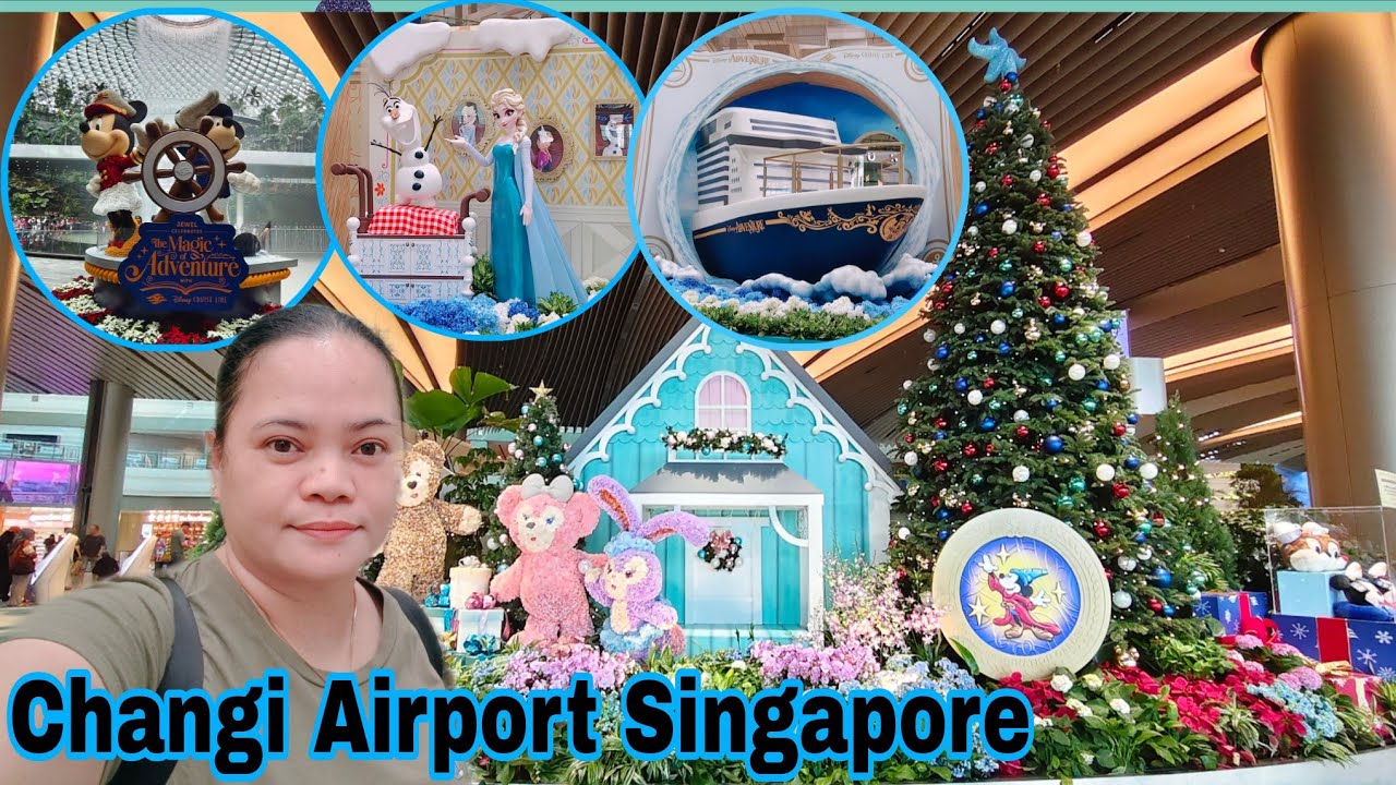 DISNEY CHRISTMAS at Changi Airport || Esay B Vlog