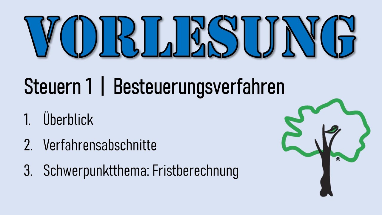 Vorlesung | 02 Besteuerungsverfahren