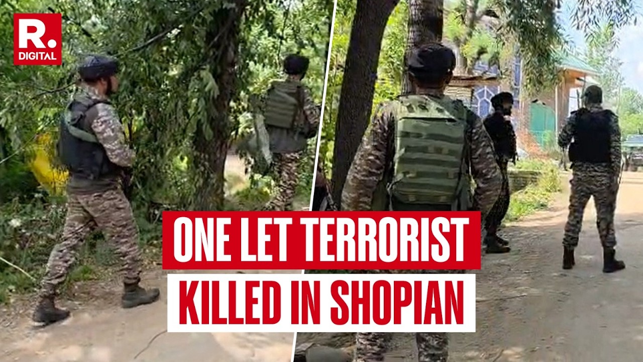 BREAKING: One Lashkar Terrorist Eliminated By SOG In Anti-Terror Operation In J&K's Shopian