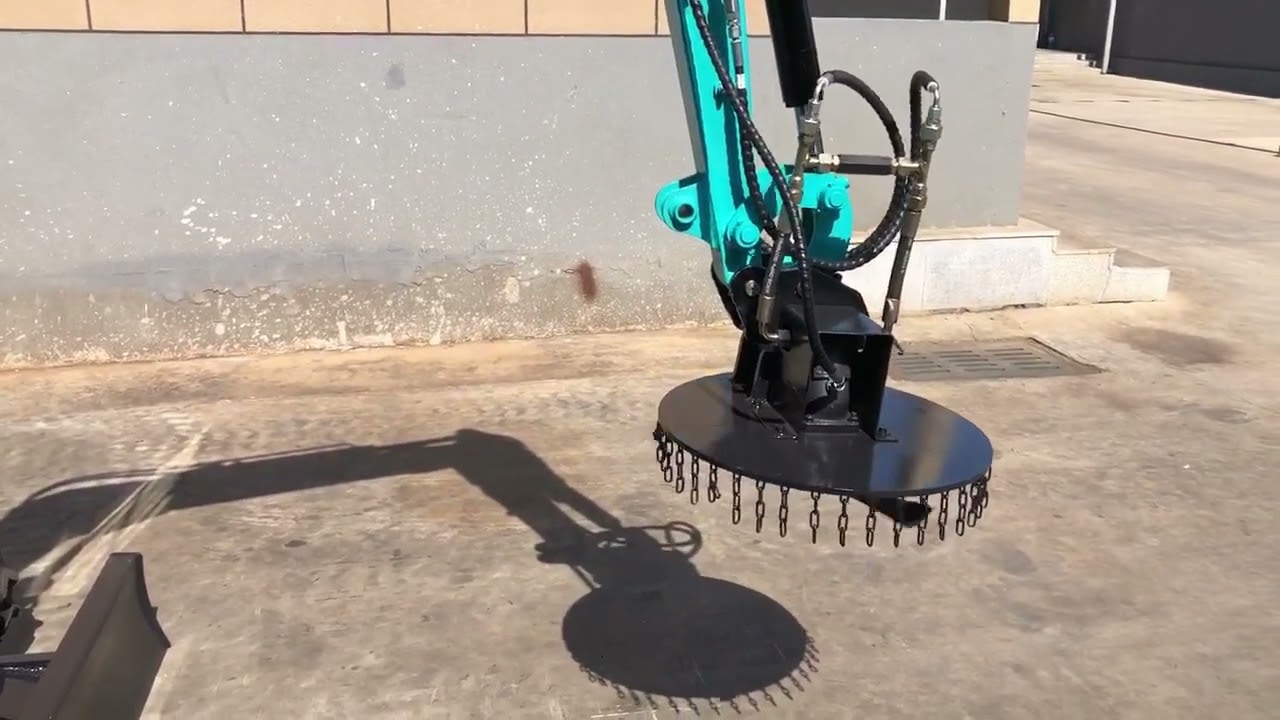 Mini Excavator Attachment Lawn Mower 