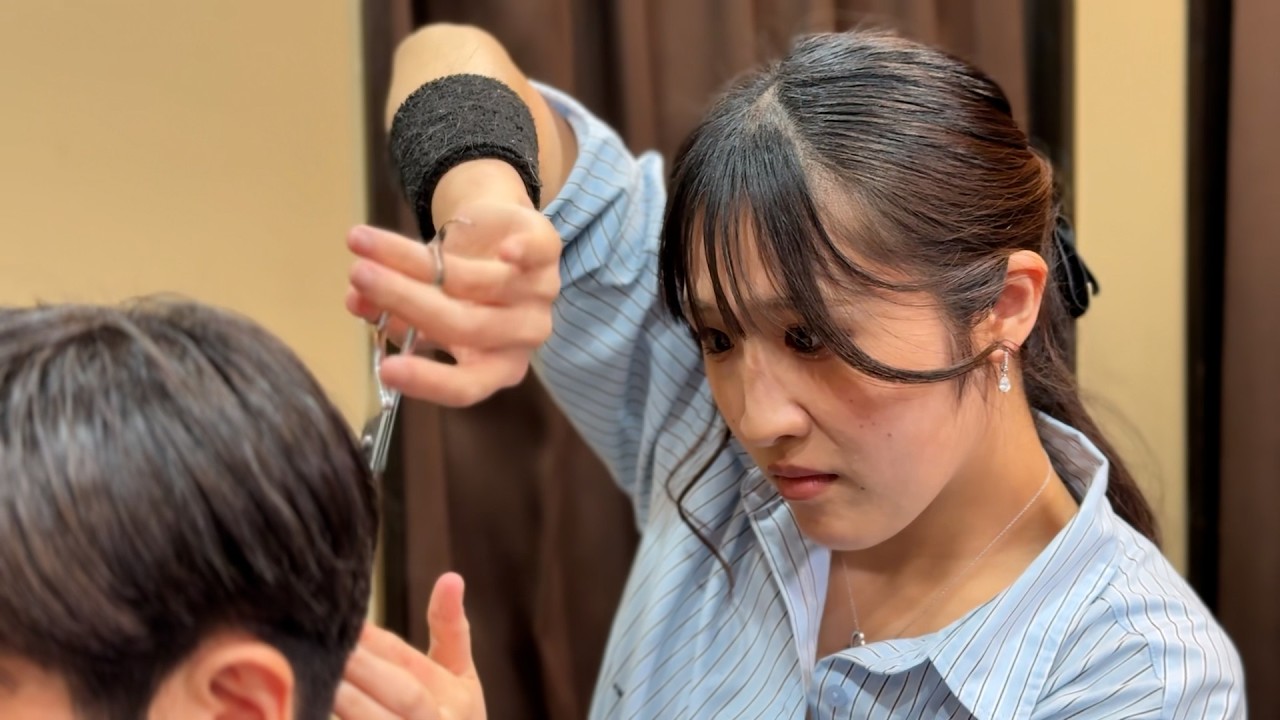 💈[ASMR] Refreshing business style by a charming barber at HIROGINZA BARBERSHOP AKIHABARA #haircut