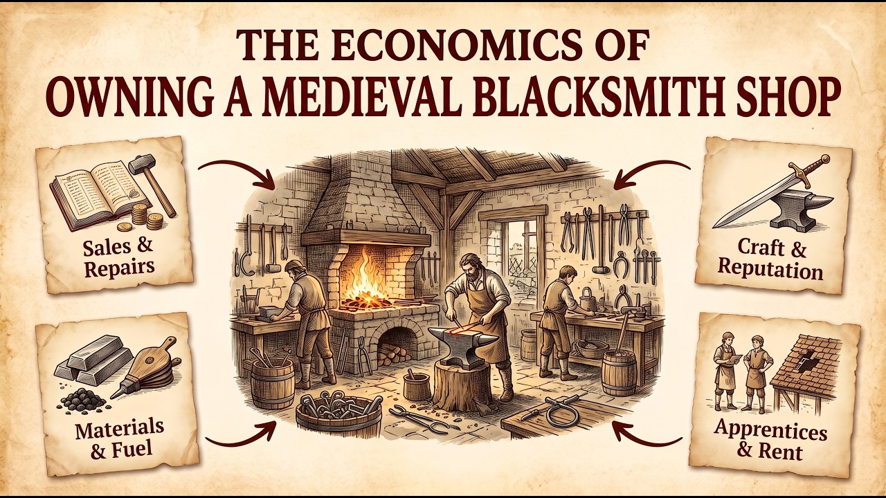 Inside The Economics of Owning a Medieval Blacksmith Shop