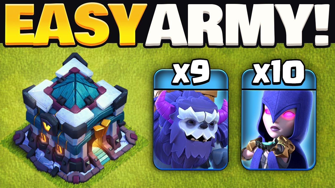 Easy TH13 Yeti Witch Attack Strategy Explained (Clash of Clans)