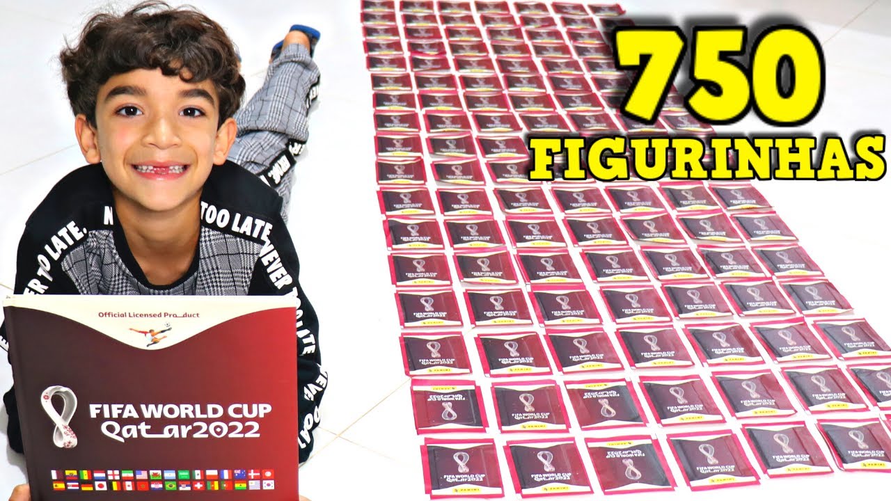 750 FIGURINHAS DO ÁLBUM DE FIGURINHAS DA COPA DO MUNDO 2022