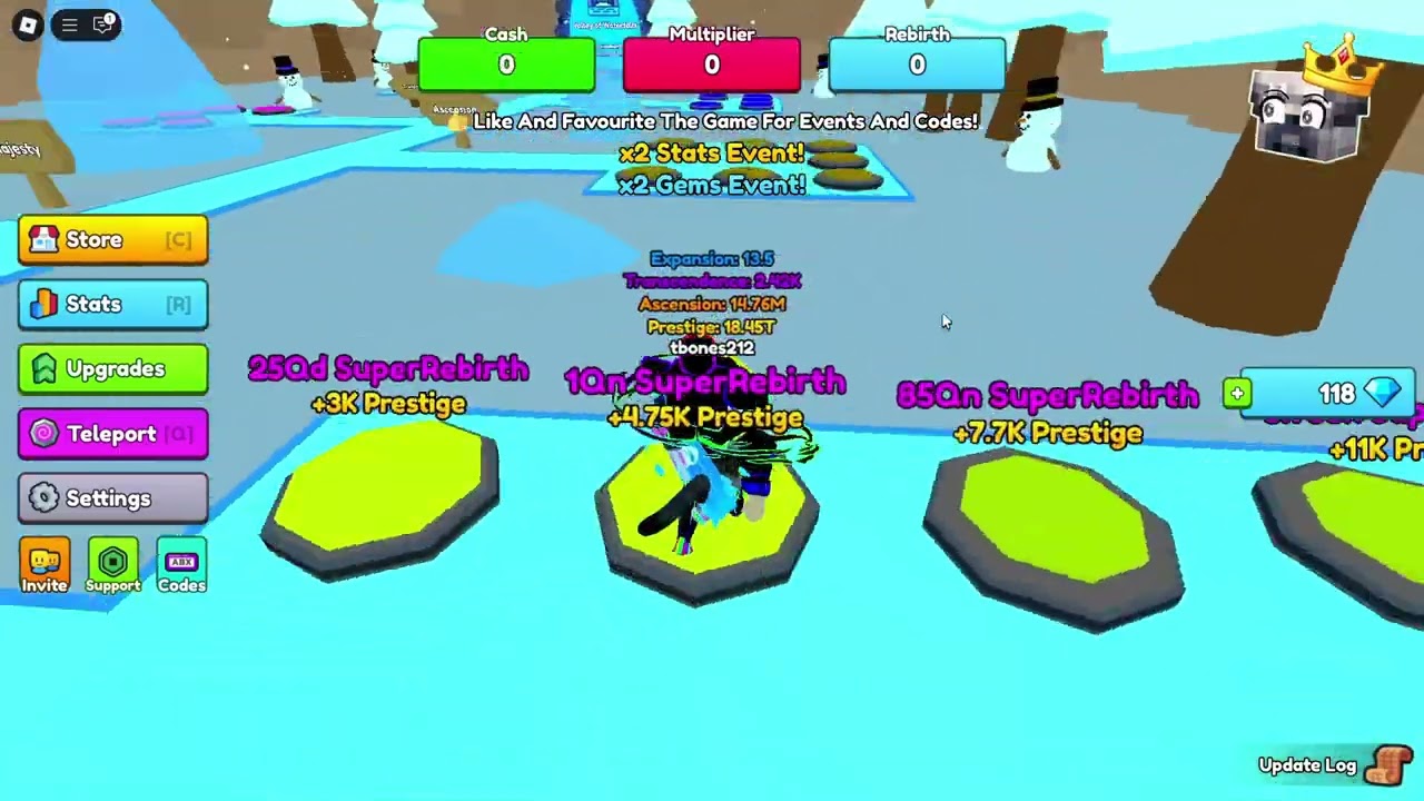 Playing Roblox [🔥 x2 Stats] Insane Button Simulator EP : 10