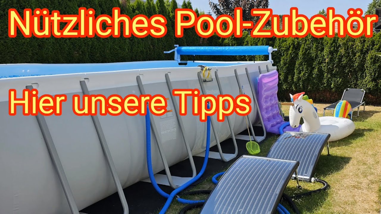Nützliches Pool-Zubehör, hier unsere Tipps - von Poolfolien-Aufroller, Saugroboter bis Technikbox
