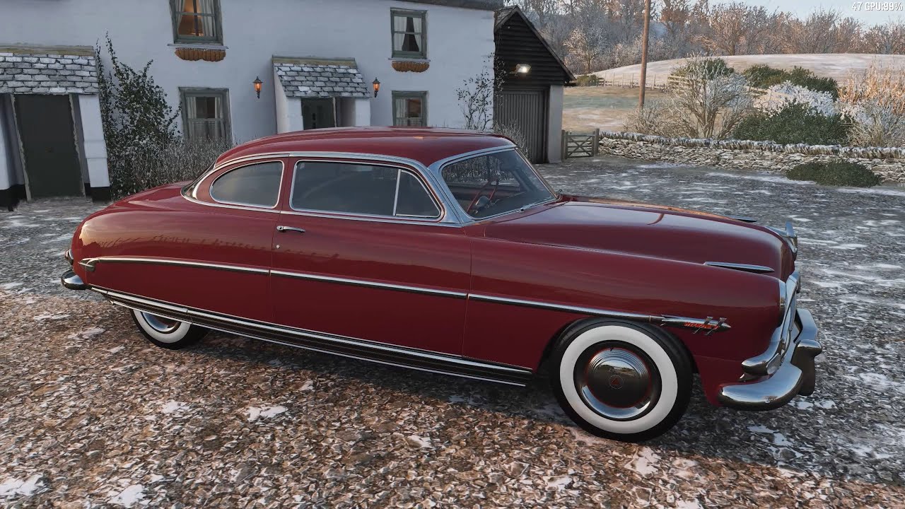 Forza Horizon 4 - 1952 Hudson Hornet - Car Show Speed Jump Crash Test . 1440p 60fps.