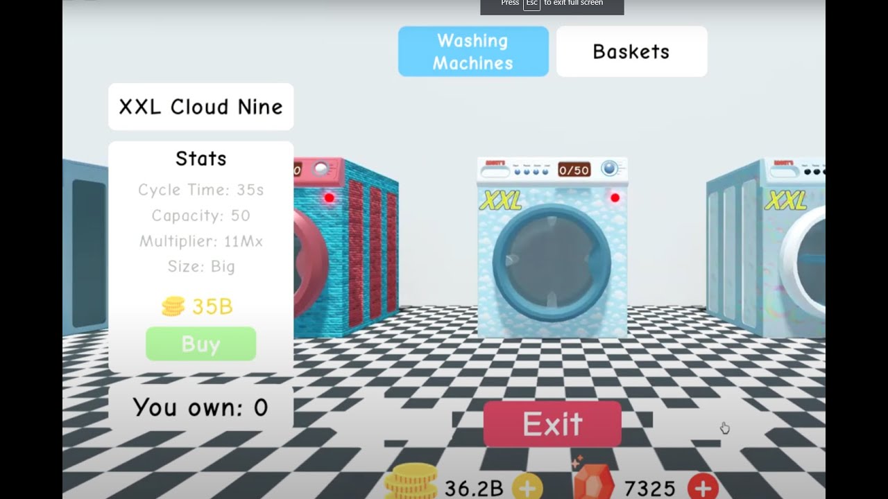 I Buy 35Billion Washing Machine on Roblox Laundry Simulator