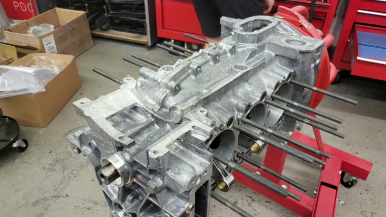 Porsche 996 GT3 M96.79 engine rebuild. Part 15. Building the crank case