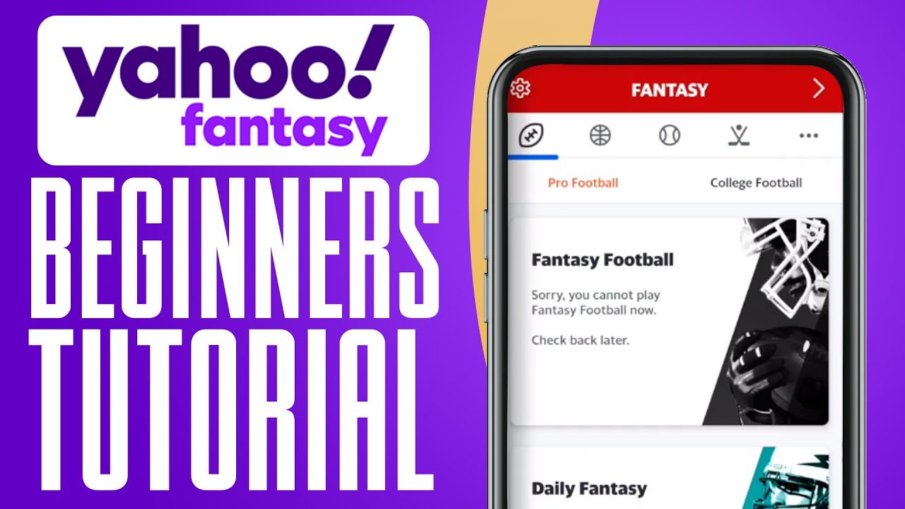 Yahoo Fantasy Football App Tutorial (2025)
