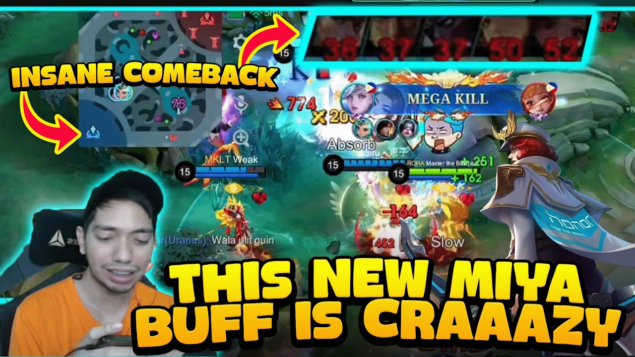 Never Give Up if you Have Buff Miya | Miya Gameplay | MLBB