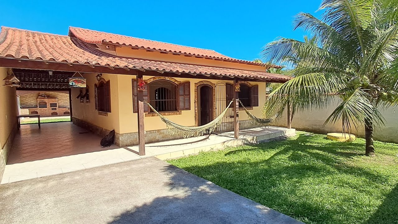 (VENDIDA) CASA,  400 METROS DA PRAIA E LAGOA, COM 3 QUARTOS, ÁREA GOURMET À VENDA JACONÉ SAQUAREMA