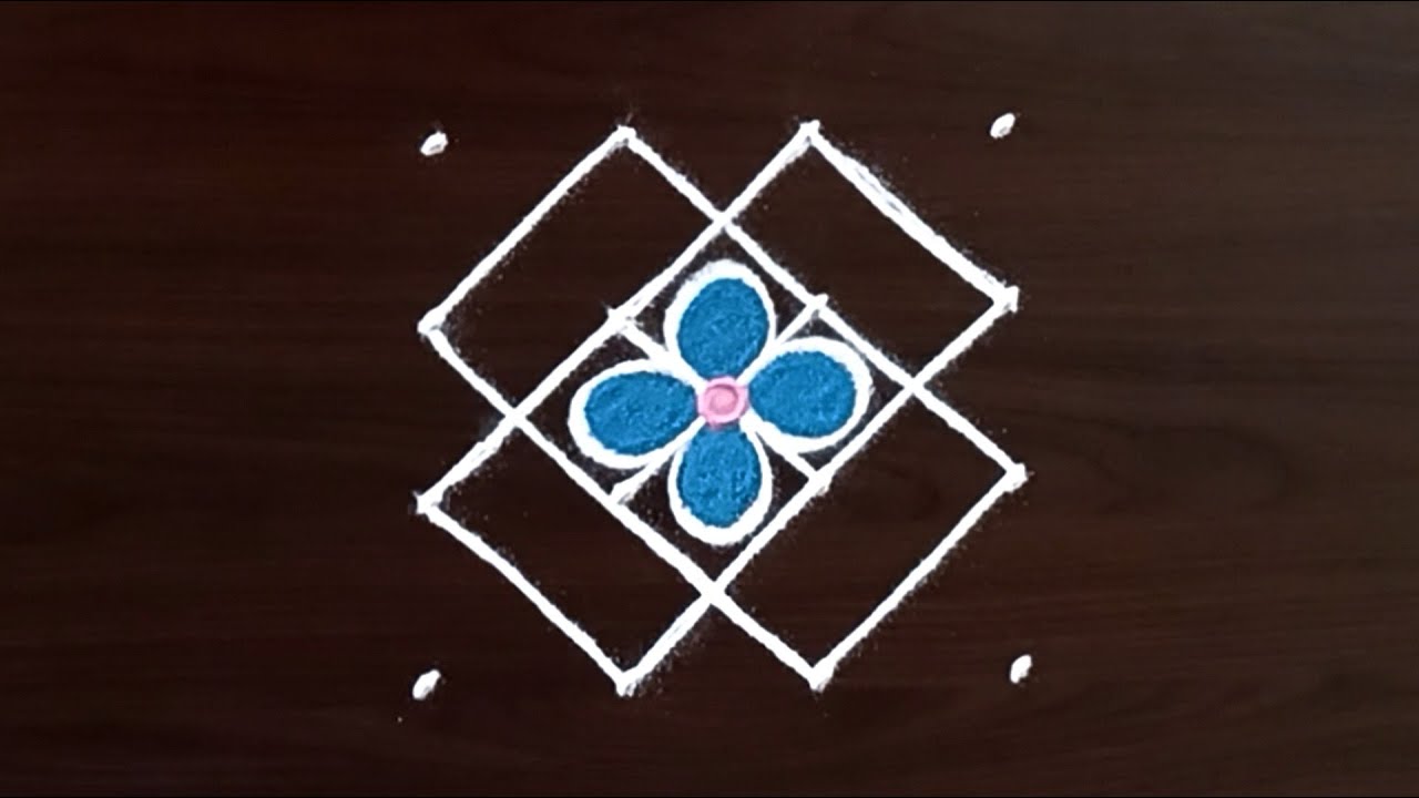 4x4 Rangoli | festival muggulu | daily rangoli