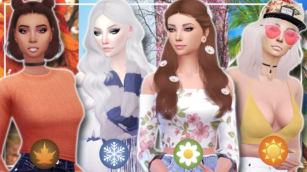 The Sims 4 | Create a Sim- Estações do Ano 🍁❄🌼🌞 (Seasons)