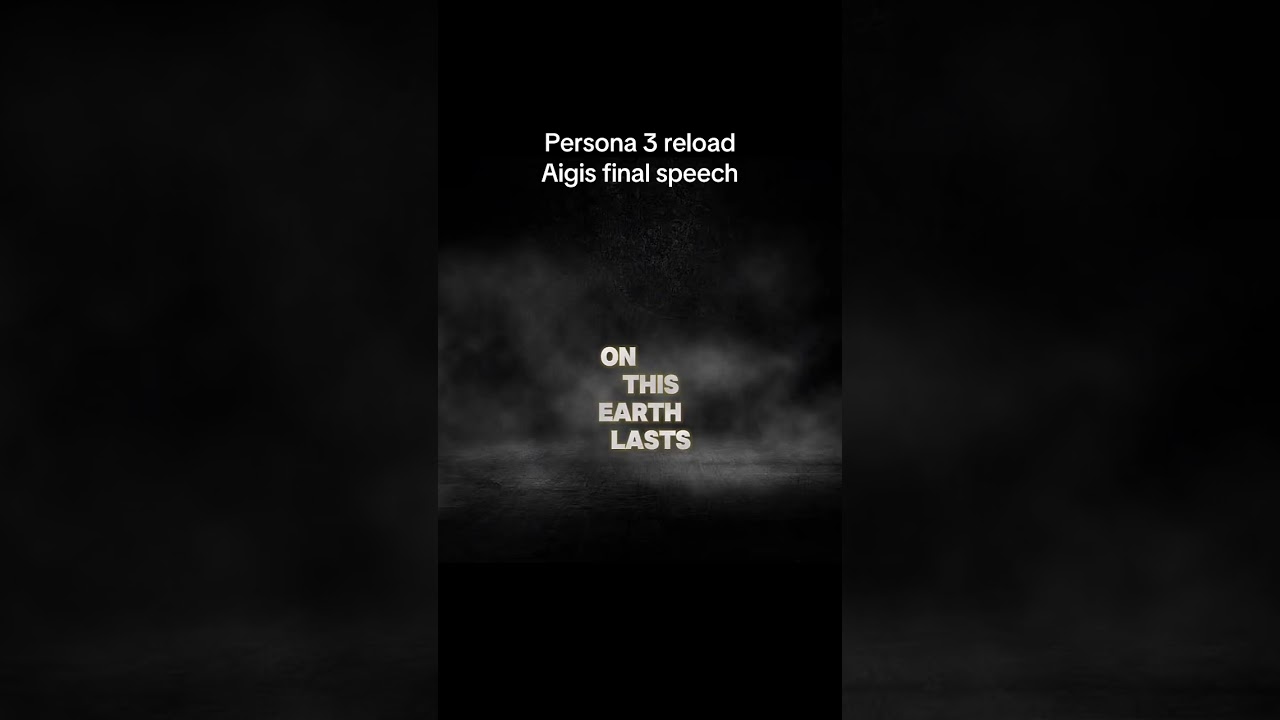 Aigis final speech #persona3reload #persona #persona3 #gaming #shorts #viral #fyp #trending #foryou
