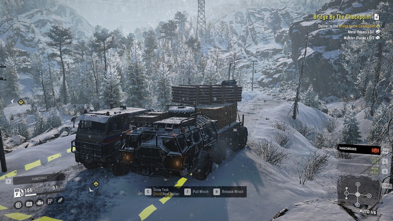 S7_Building a Bridge with Zikz 612h - Snowrunner Gameplay