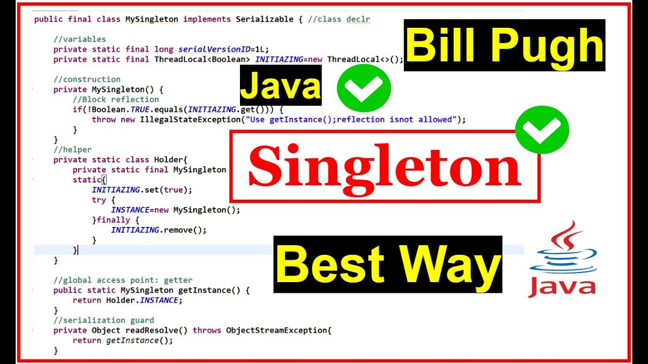 🚀 Singleton Pattern in Java 2025 | Best Way to Create Singleton (Step-by-Step for Beginners & Pros)