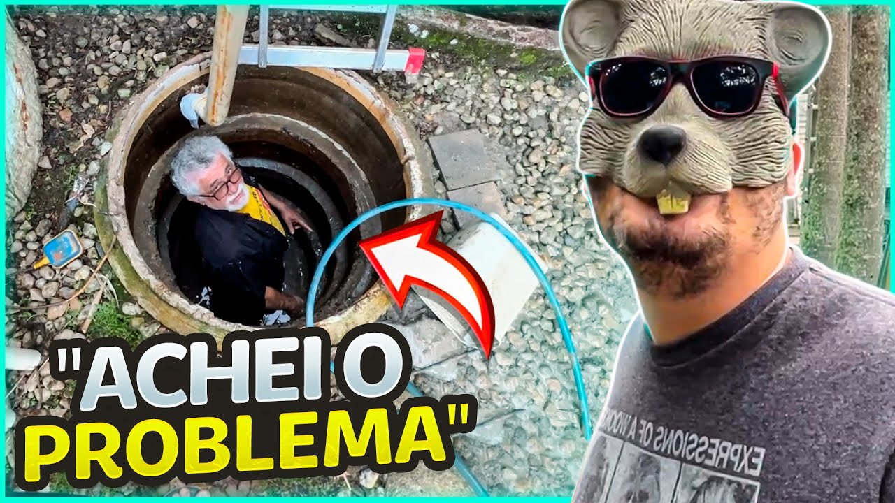 UM POÇO DE FOSSA!? MEU PAI DESCOBRIU COMO RESOLVER ESSE PROBLEMA DO LAGUINHO