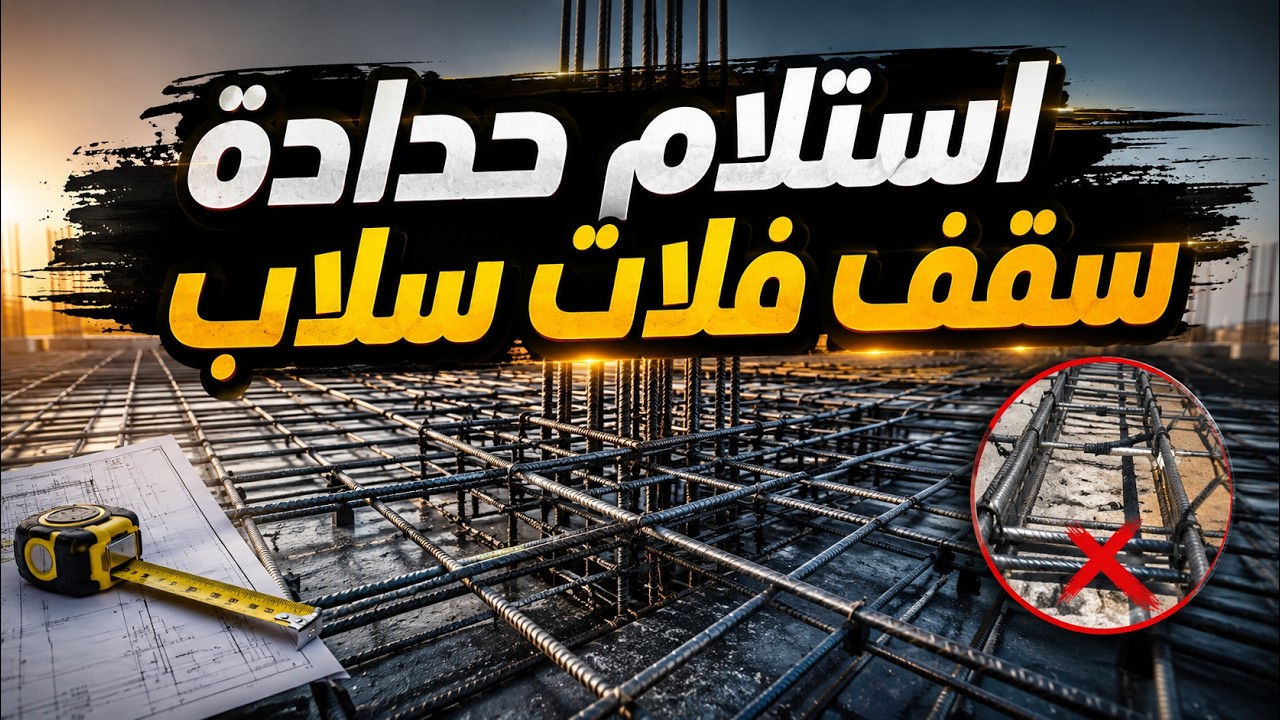 السقف Flat Slab | شرح كامل بالصور + التسليح والأخطاء