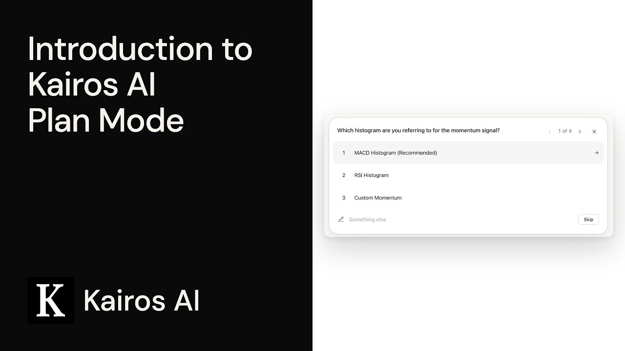 Introduction to Kairos AI Plan Mode