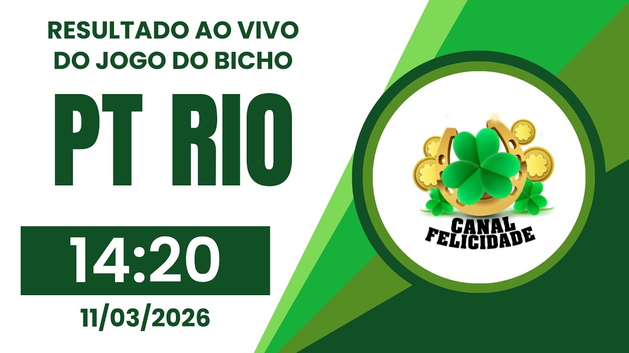 🍀 Resultado da PT Rio 14:20 – Resultado do Jogo do Bicho de Hoje 11/03/2026
