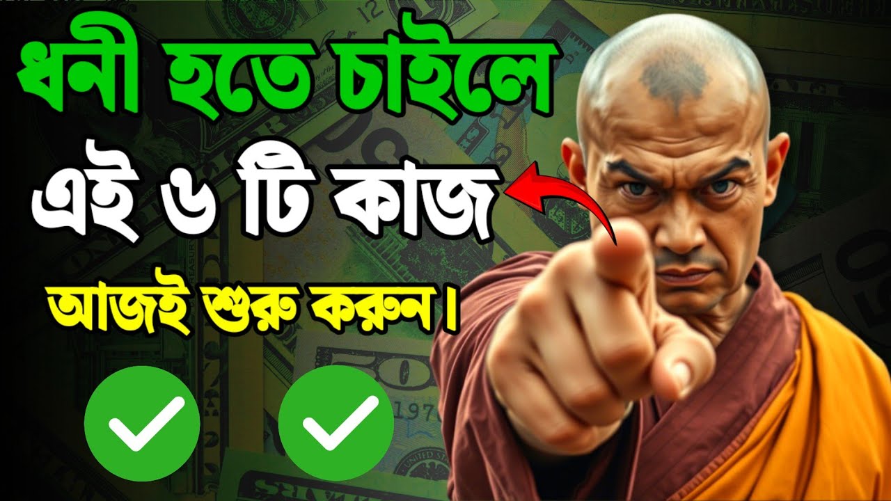 ধনী হওয়ার ৬ টি উপায় | 🤑 How To Become Rich 🤑@LifeMotivationBangla22