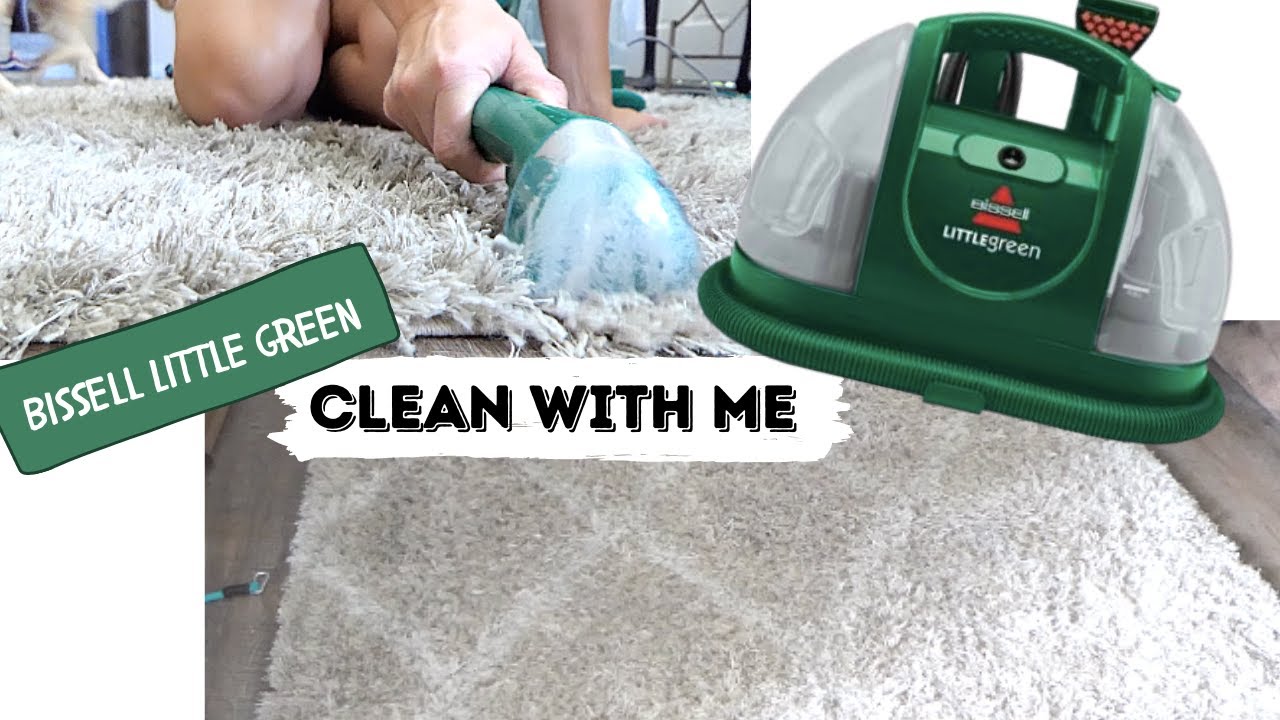 CLEAN WITH ME- BISSELL LITTLE GREEN //CARPET CLEANING // deep cleaning for under $100 !! August 2020
