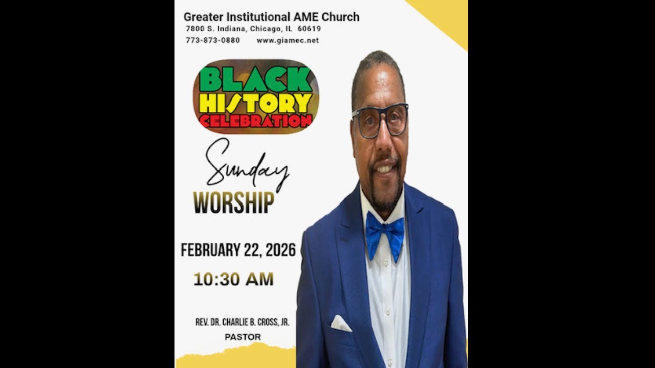 Greater Institutional AME Church  Livestream Ash Wednesday Service February 18, 2026