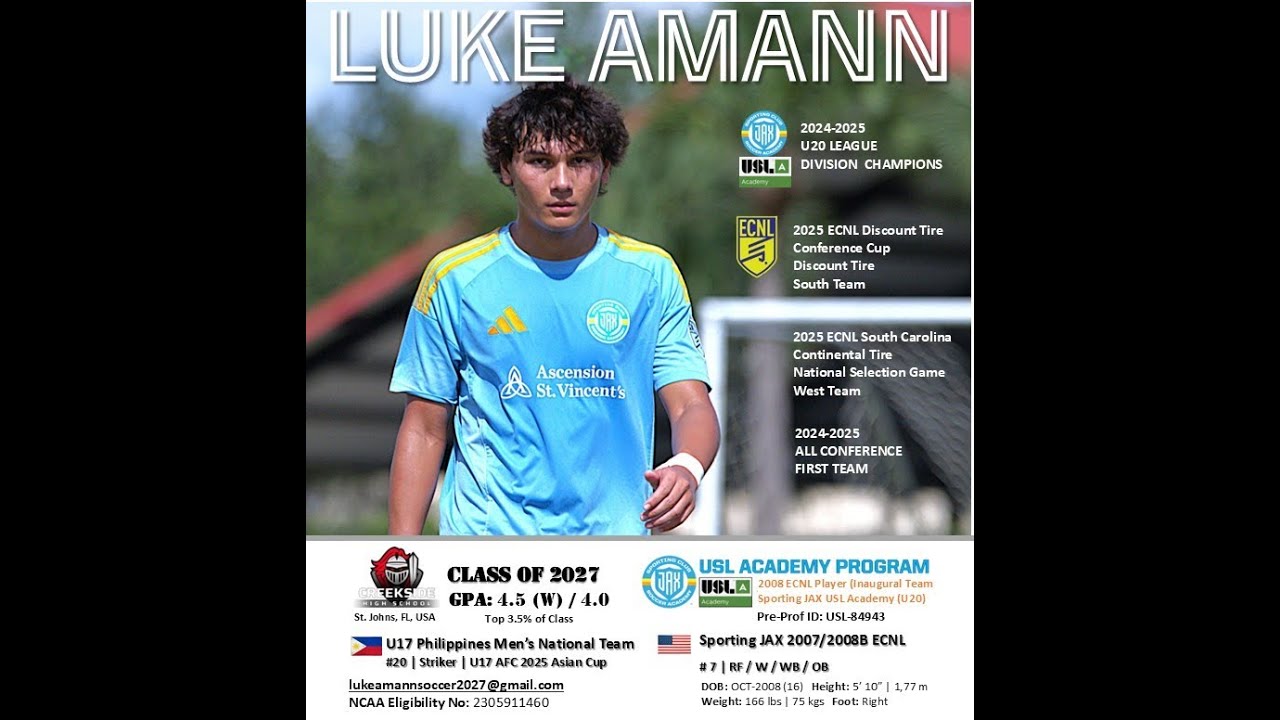 Luke Amann Soccer Highlights Dec2025