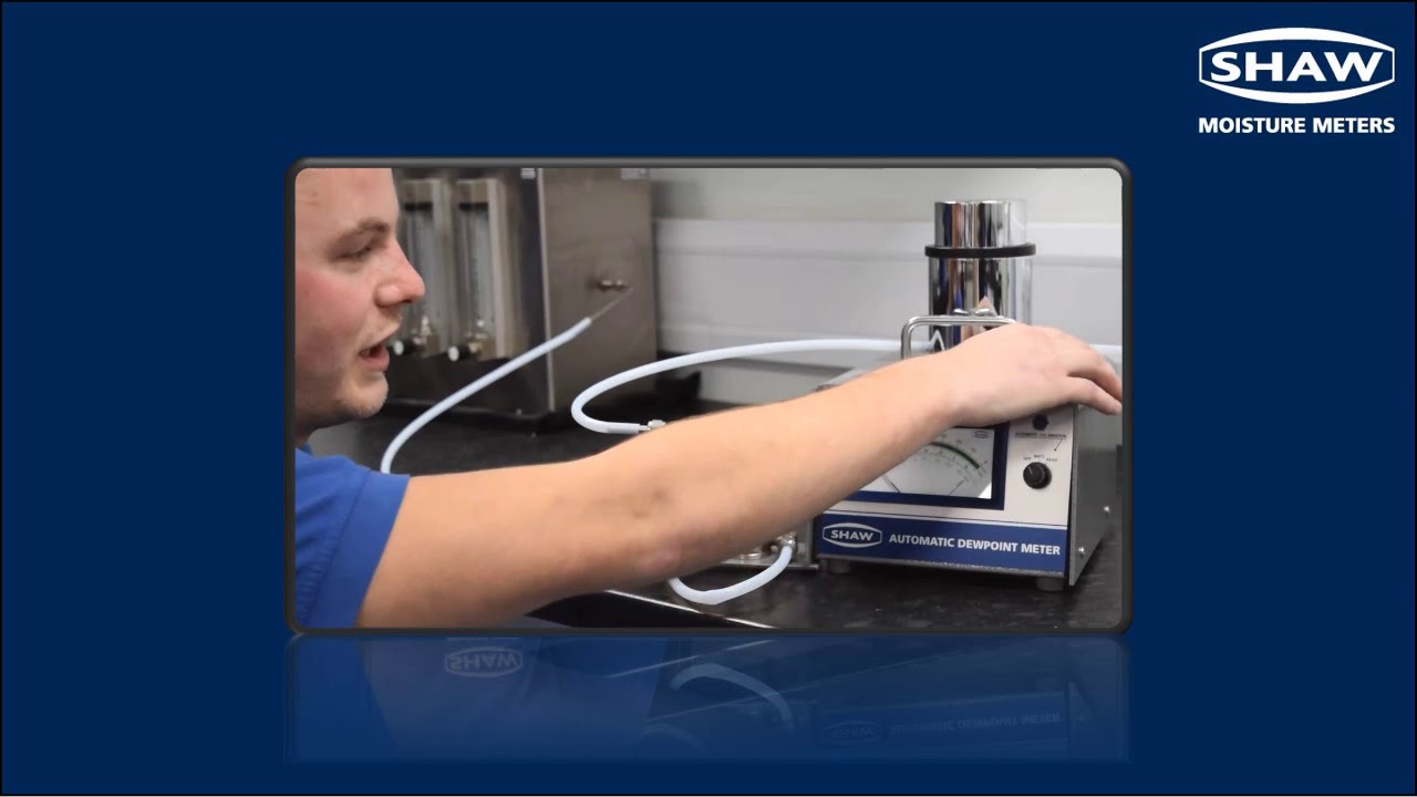 Taking a Reading   SHAW SADP Dewpoint Meter