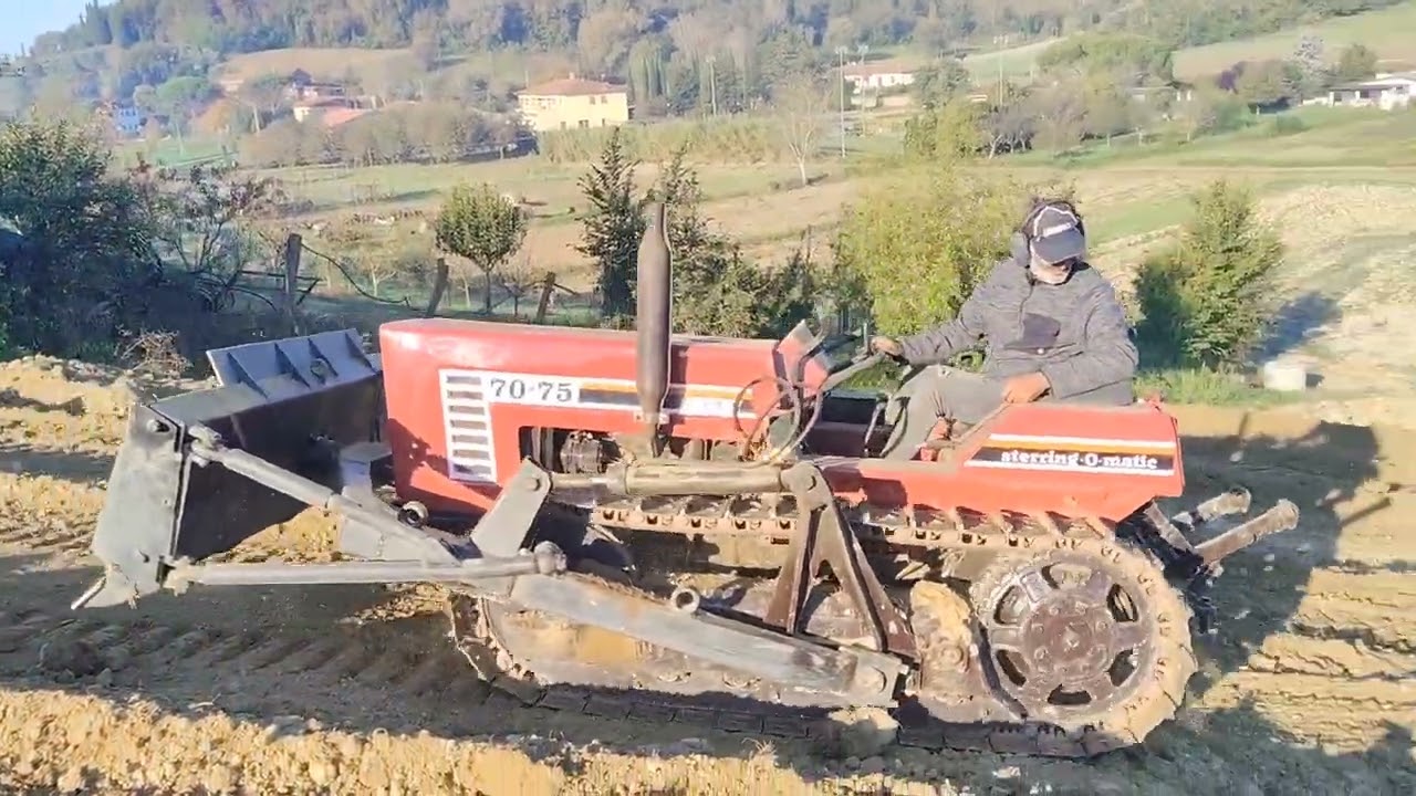 Fiat cingolato 70/75 con apripista 