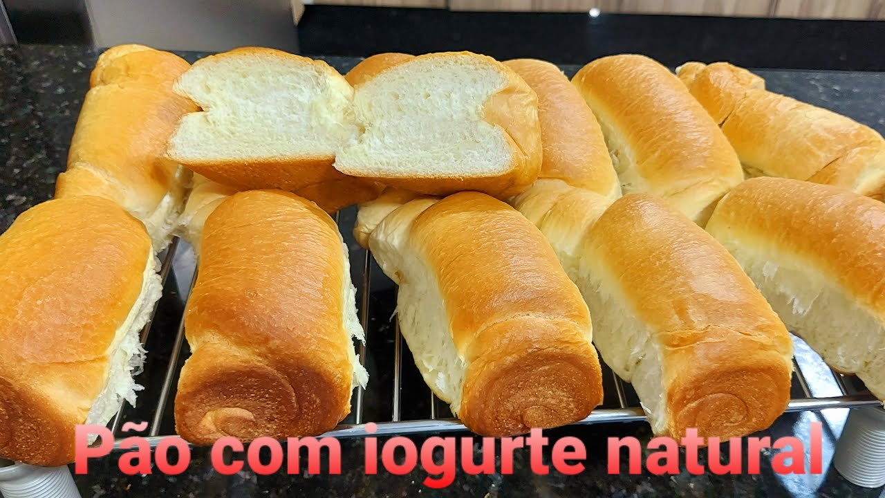 Pão com iogurte natural, macio, fofinho e muito fácil de fazer