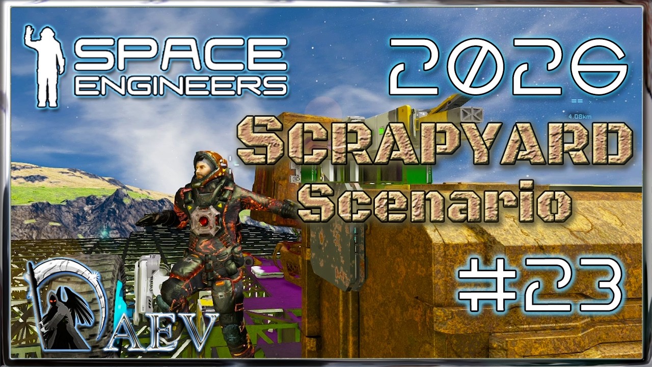 Space Engineers🪐 №23 Scrapyard 2026 🚧Сценарий Свалка! Нашел!😎