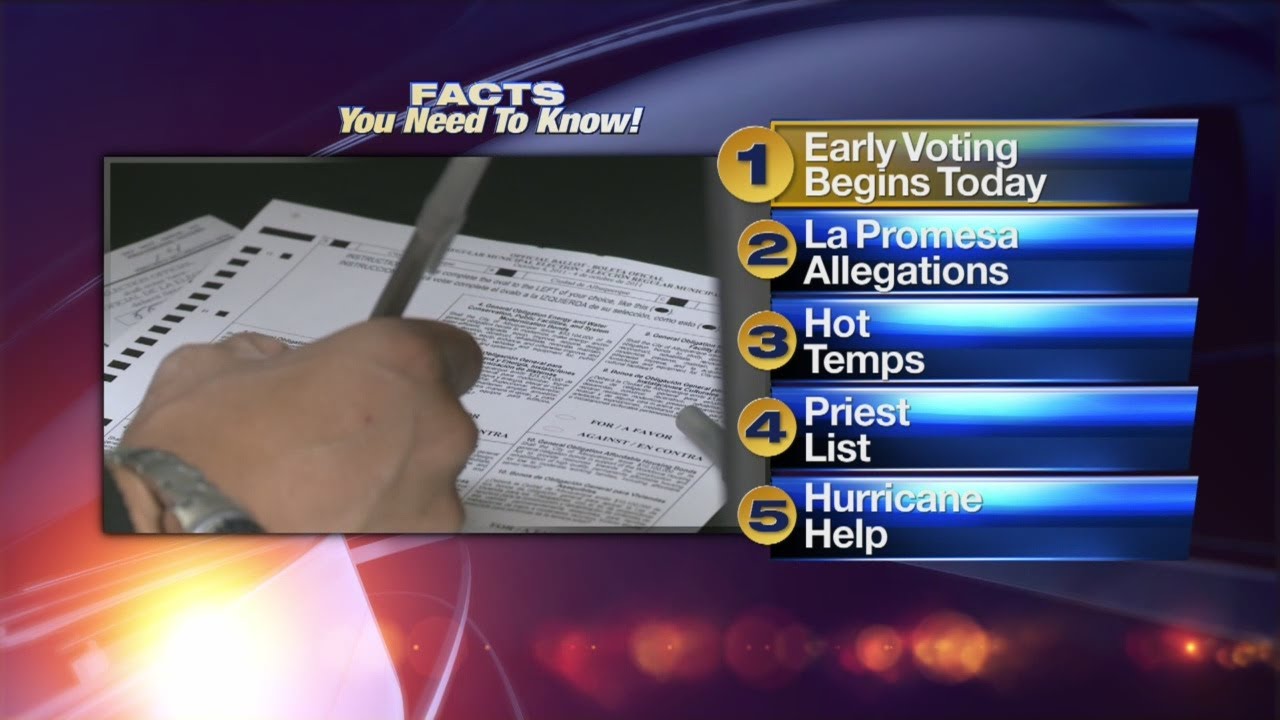 September 13th Morning Rush: Early voting locations open for Albuquerque elections