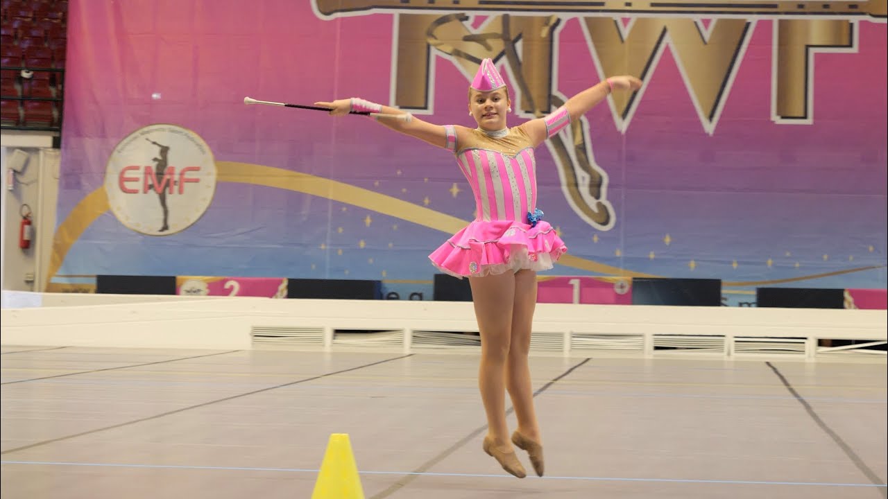 Majorettes *MIRAŻ Wronki* - solo BATON cadets - XX European Majorette Championship - Monza 2025
