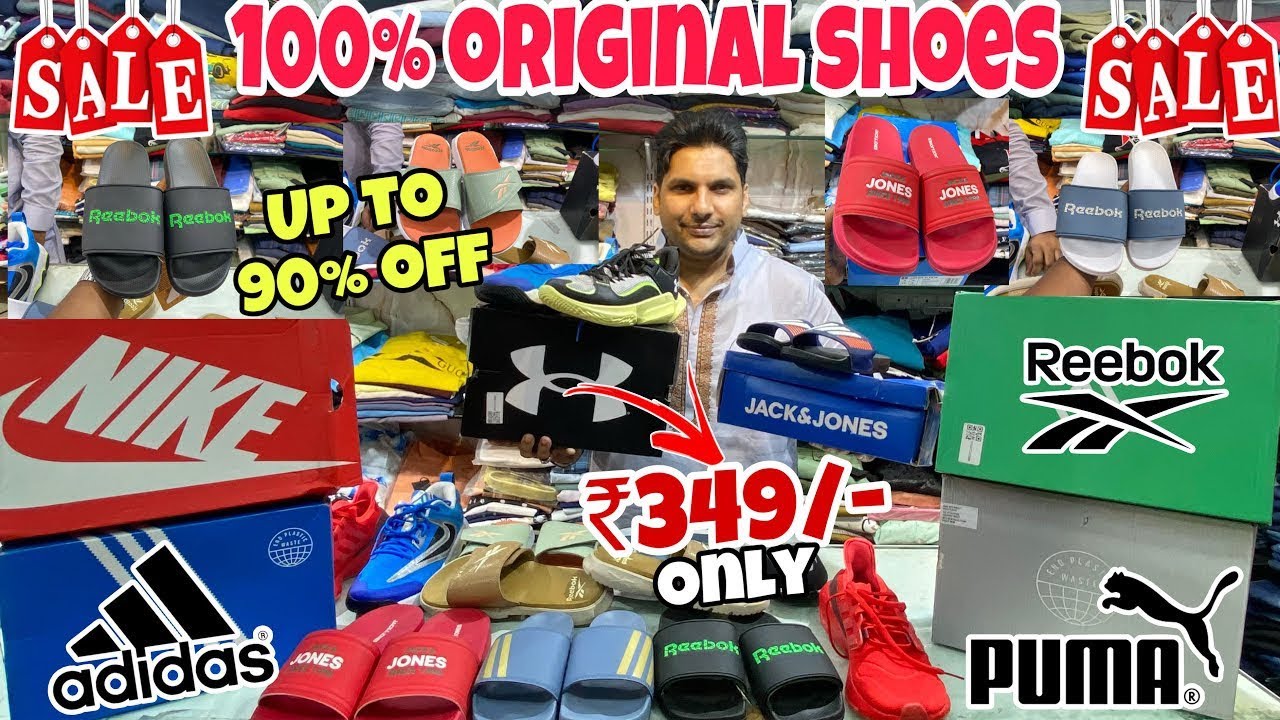 100% Original shoes & Flip Flops | ₹349/-😱| Up to 95% Off | Nike,jack&jones | Braded shoes in Mumbai