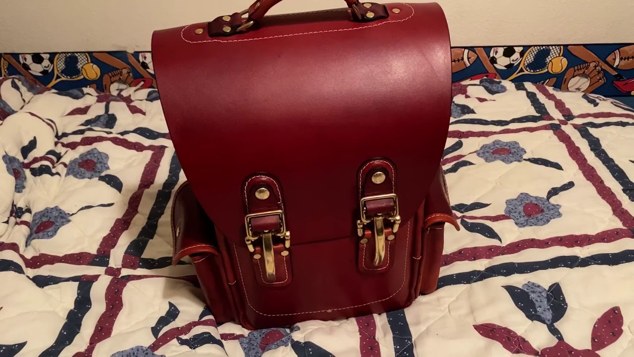 Heirloom moose backpack from the leather shop initial impressions