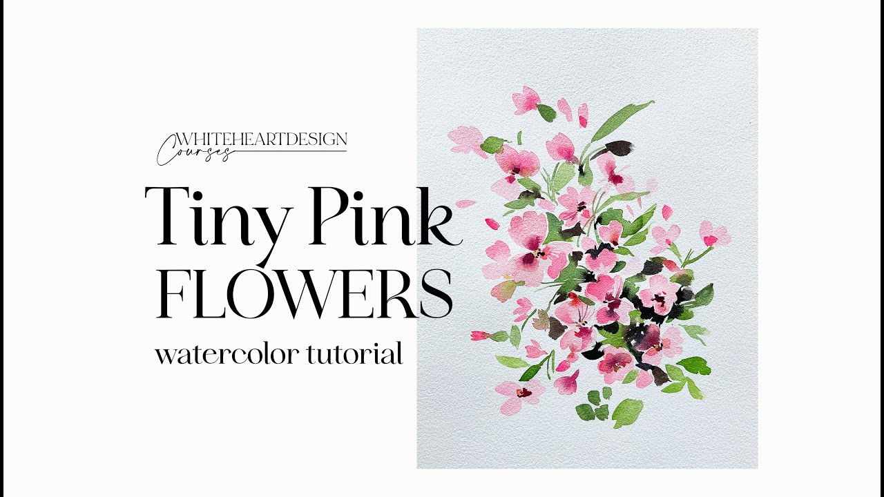 Watercolor Flowers - Video Lesson  - Painting Demo