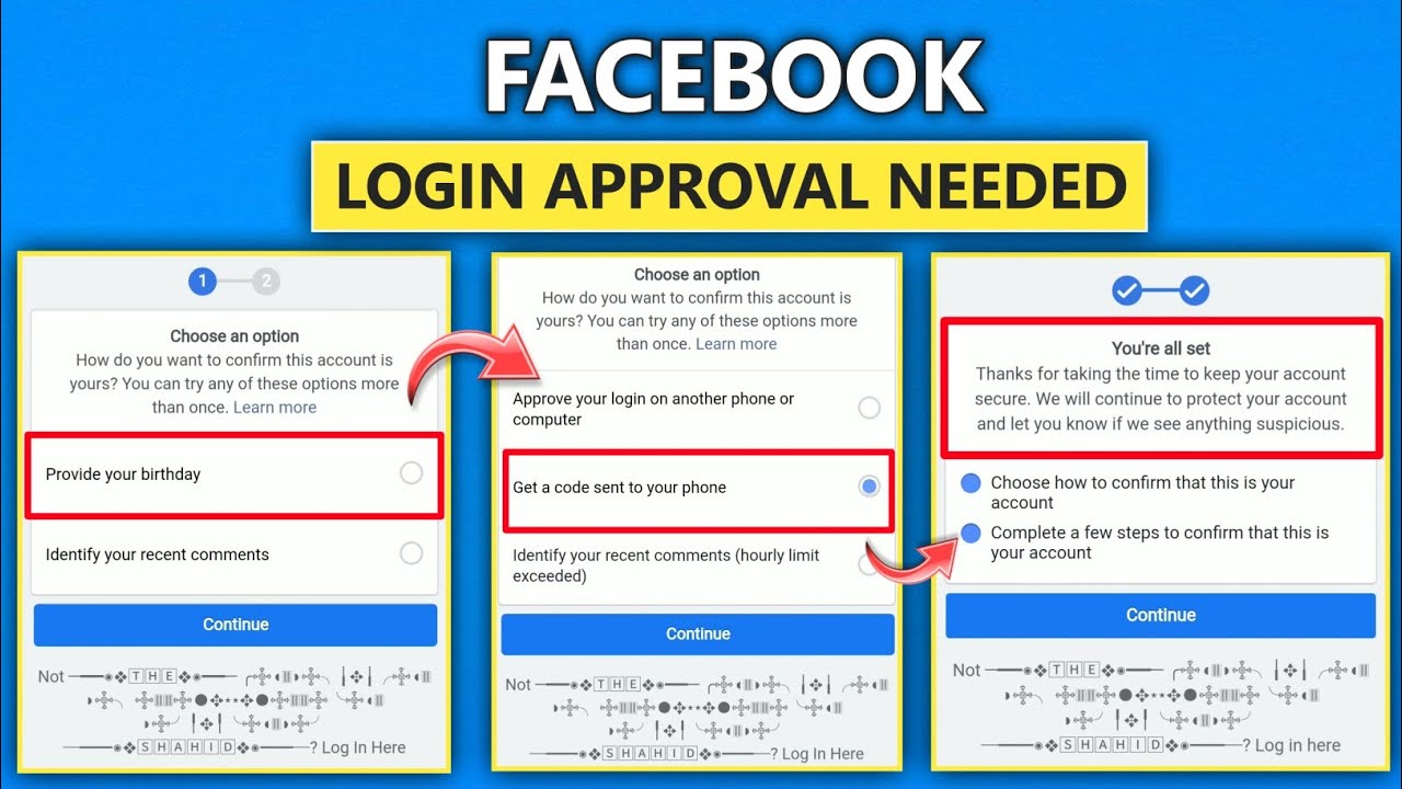 login was not approved facebook।login approval needed option change।How to open login approval Ac