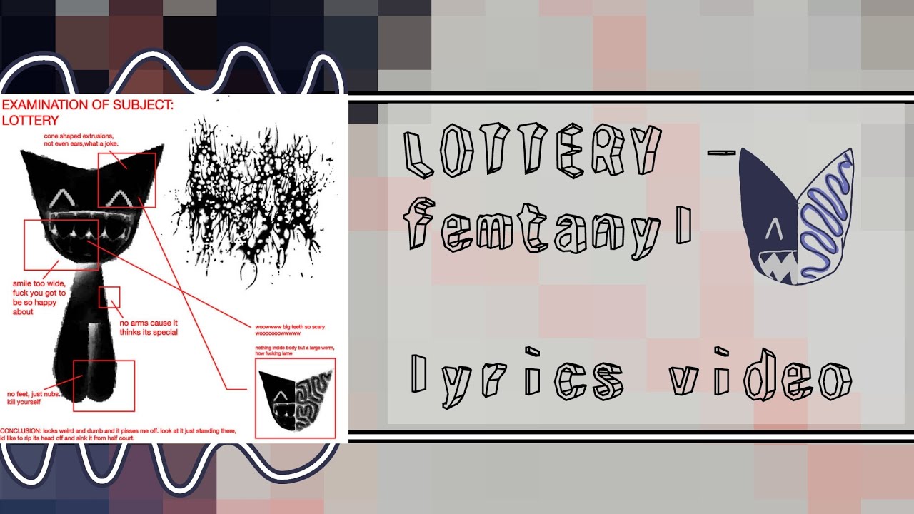 LOTTERY – femtanyl, lyrics video 