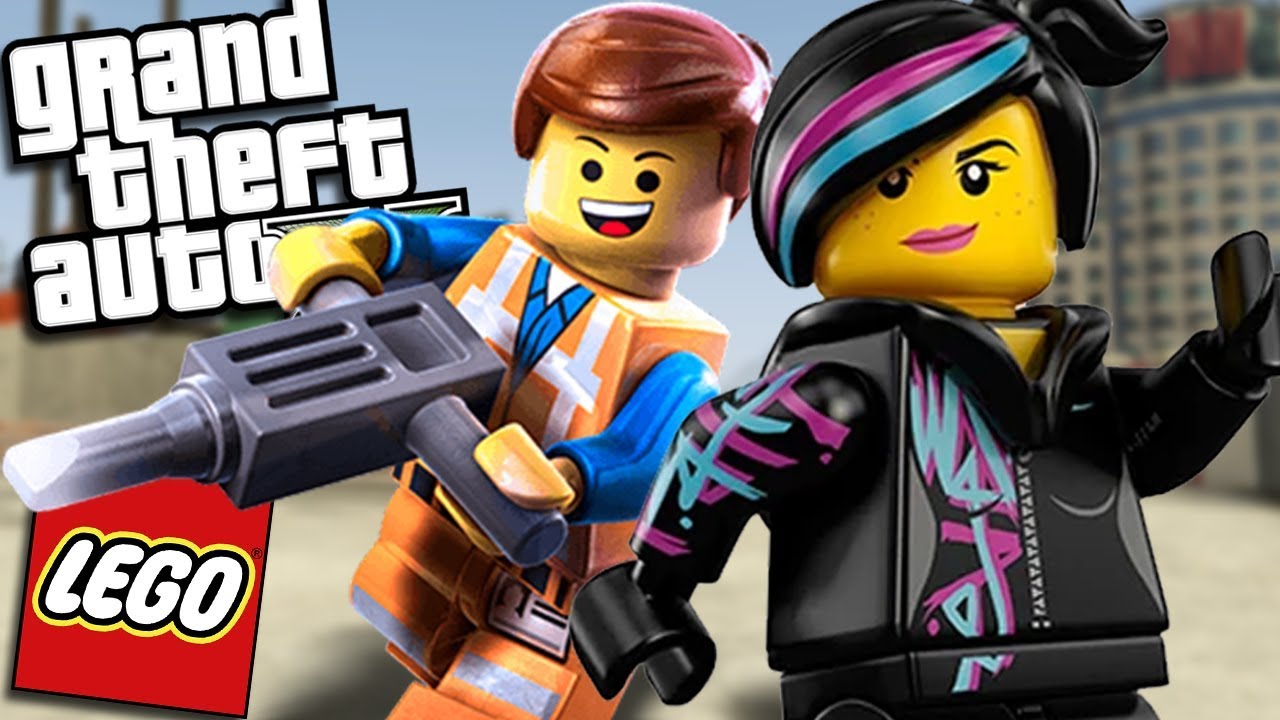 GTA 5 Mods - LEGO MOD w/ EMMET & LUCY (GTA 5 PC Mods Gameplay)