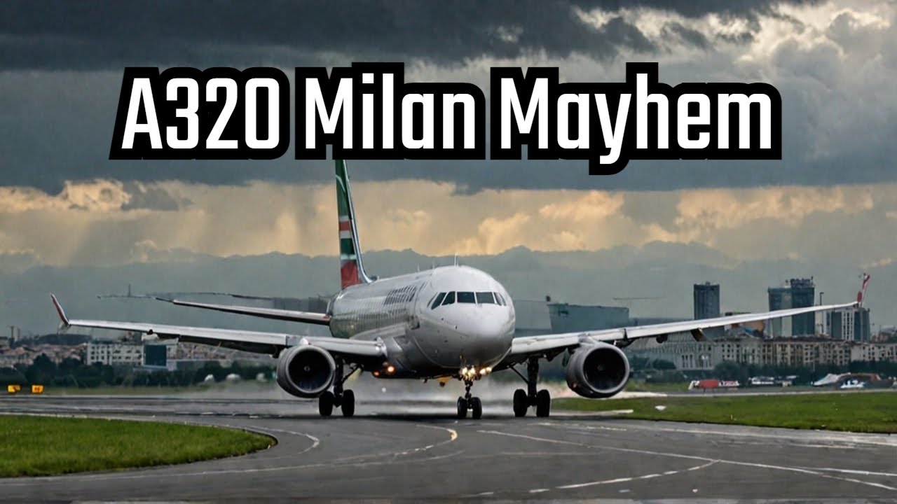 Scary Plane Landing in Milan on Juneyao Air Airbus A320