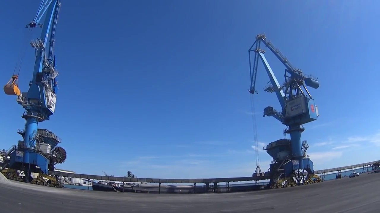 Grues à benne (Port de Sète) - EC/AES