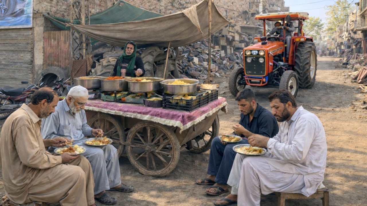 80 Year OLD Baba’s Cheap Breakfast in SCRAP MARKET | Legendary Pakistani Street Food 🇵🇰