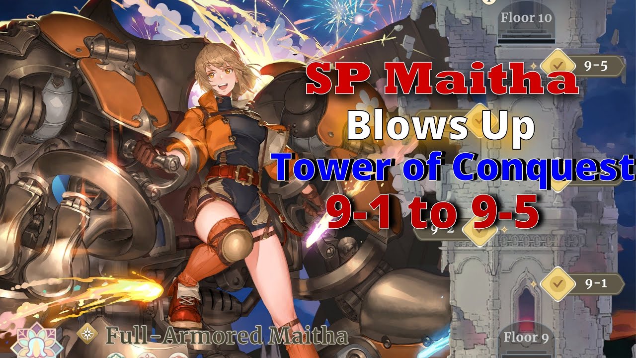 SP Maitha Bombs Trial of the Tower 9-1 to 9-5 | Sword of Convallaria