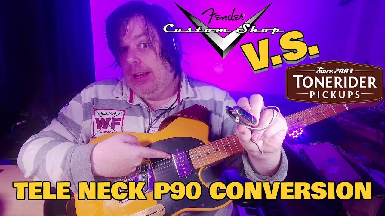 Fender FSR Blackguard Telecaster Pickup Swap Mod - 51 Nocaster Neck Swapped For Tonerider Rebel 90