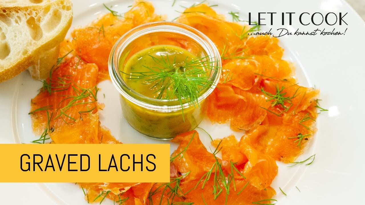 Gebeizter Lachs mit Dill Senf Sauce - Lachs selber beizen
